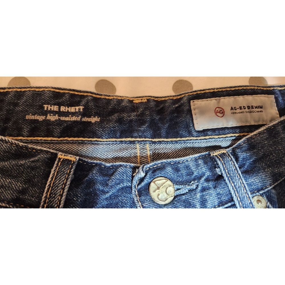 AG Adriano Goldschmied Women's High Rise Jeans in Dark Blue - Picture 5 of 16